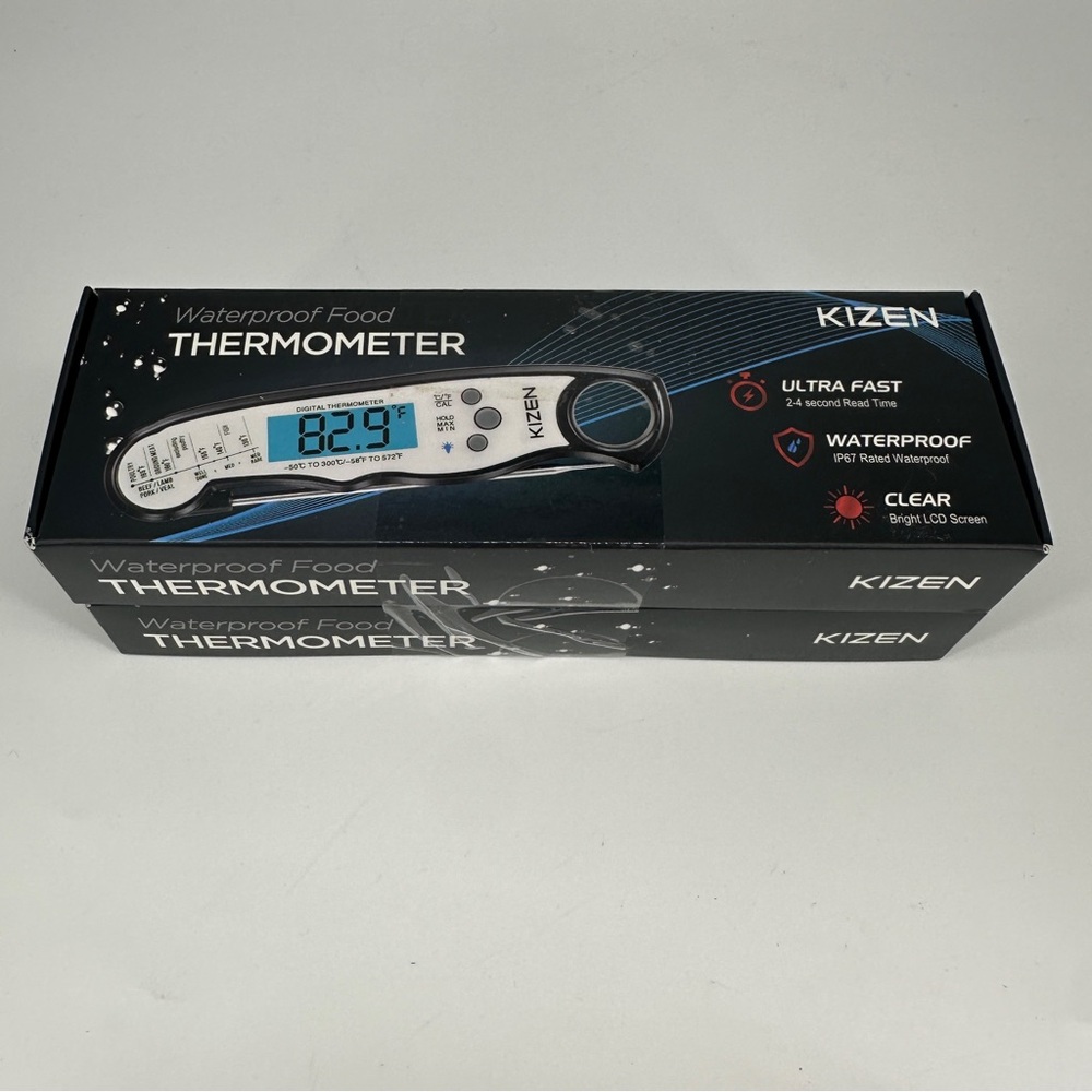 Kizen Waterproof Food Thermometer Set Of 2
